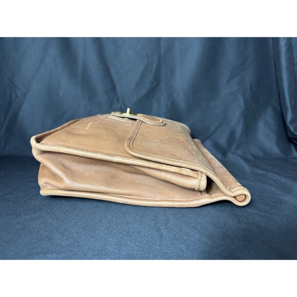 Vintage Coach 9927 Willis Leather Bag British Tan Brass Hardwear  - No Handles - Picture 4 of 13